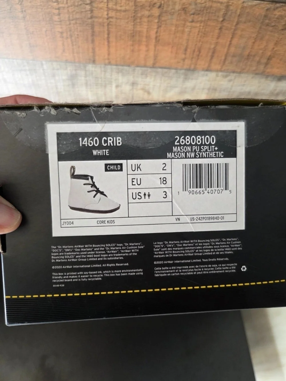 Dr Martens Infant Size 3 Boot/shoes